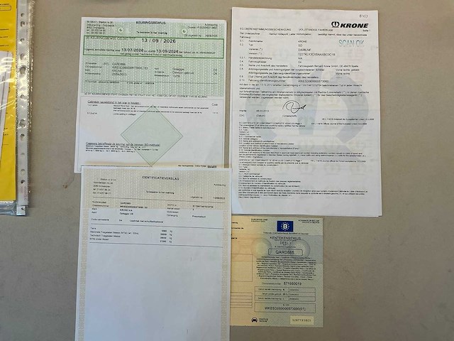 2013 krone sd semi-zeiltrailer - afbeelding 5 van  13