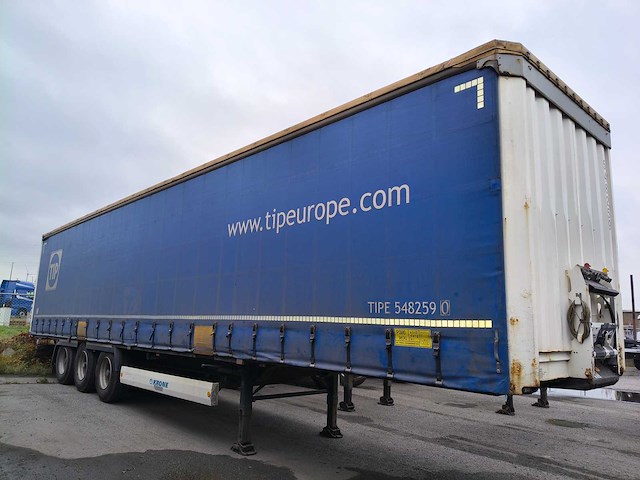2013 krone sd semi-zeiltrailer - afbeelding 1 van  13