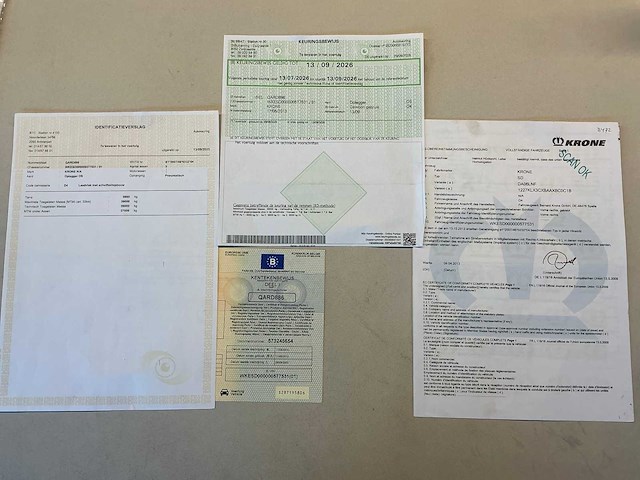 2013 krone sd semi-zeiltrailer - afbeelding 4 van  12