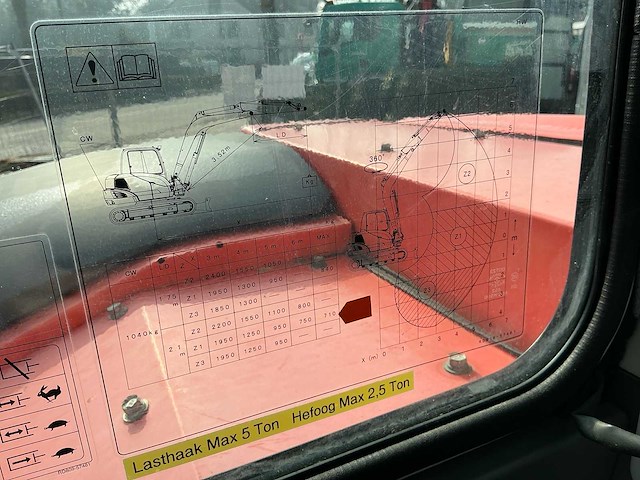 2013 kubota kx080-3 midigraafmachine - afbeelding 18 van  22