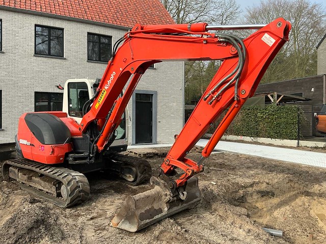 2013 kubota kx080-3 midigraafmachine - afbeelding 8 van  22
