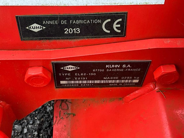 2013 kuhn el 62-130 aardbei - afbeelding 5 van  13