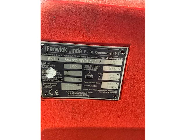 2013 linde p60 industriële trekker - afbeelding 19 van  25