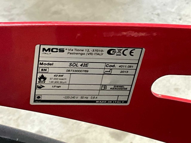 2013 mcs sol 42e heteluchtkanon - afbeelding 7 van  8