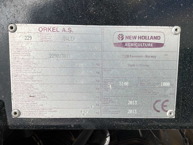 2013 new holland roll baler 125 229 baler - afbeelding 2 van  55