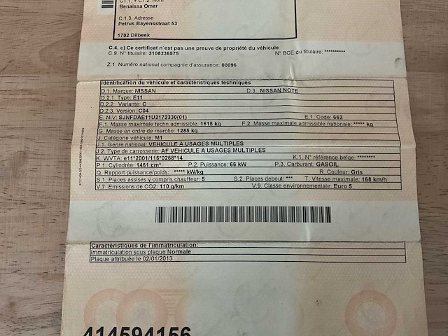 2013 nissan note personenauto - afbeelding 17 van  24
