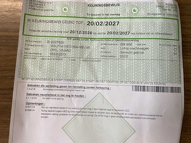 2013 opel vivaro lichte vracht - ingericht - afbeelding 47 van  47