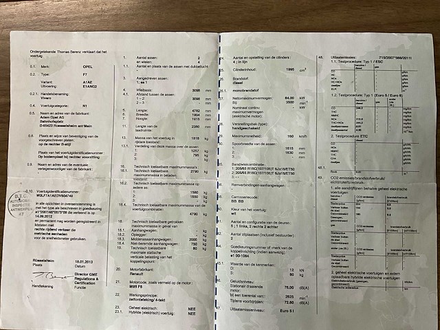 2013 opel vivaro lichte vracht - ingericht - afbeelding 31 van  59