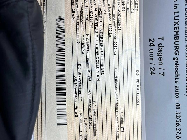 2013 peugeot 3008 personenauto - afbeelding 22 van  32