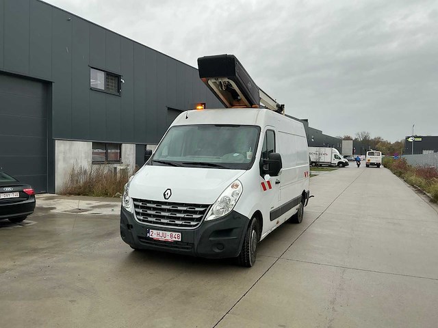 2013 renault master lichte vrachtwagen met hoogwerker - afbeelding 1 van  13