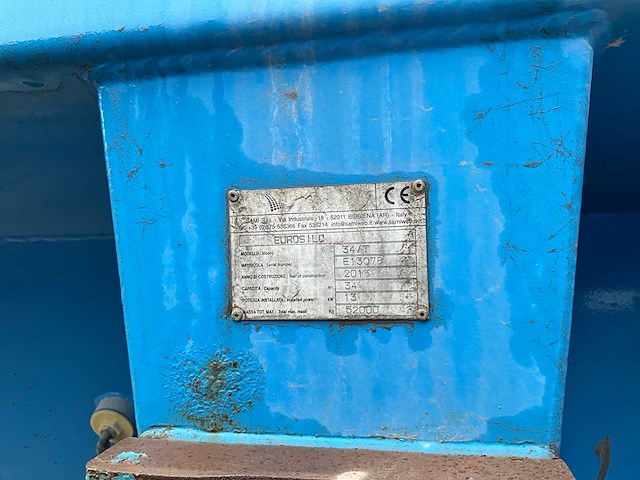 2013 sami eurosilo 34/t kalksilo - afbeelding 10 van  13