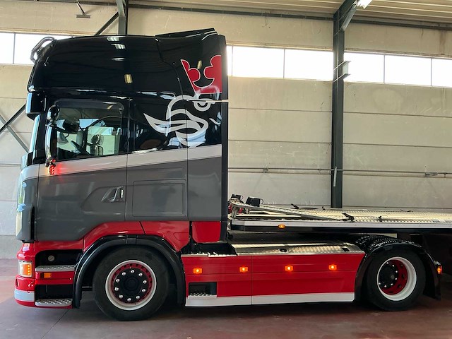 2013 scania r440 (full option) vrachtwagen + autotransporter oplegger ( combinatie ) - afbeelding 12 van  42