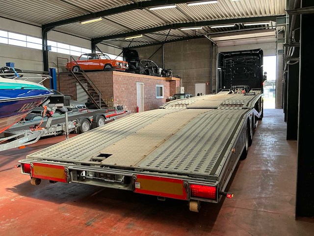 2013 scania r440 (full option) vrachtwagen + autotransporter oplegger ( combinatie ) - afbeelding 12 van  14