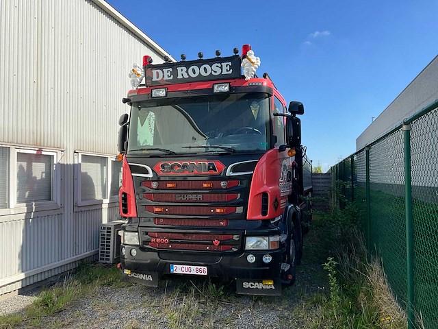 2013 scania r500 vrachtwagen kraanwagen kipper - afbeelding 1 van  10