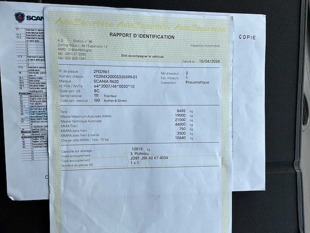 2013 scania r620 - n320 vrachtwagen - afbeelding 27 van  58