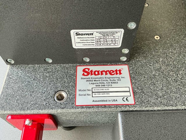 2013 starrett av350-z-m3-3led 3d-meetmachine - afbeelding 4 van  7