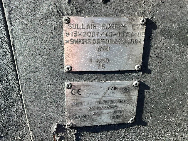 2013 sullair 58 compressor - afbeelding 6 van  7