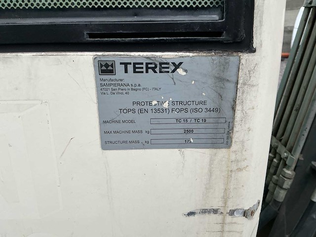 2013 terex tc 19 rupsgraafmachine rupsgraafmachine - afbeelding 25 van  34