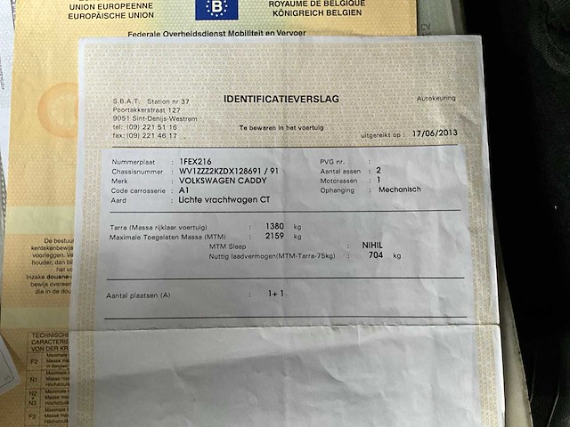 2013 volkswagen caddy lichte vrachtwagen - afbeelding 16 van  27