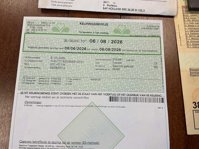 2013 volvo fma3c oplegger - afbeelding 18 van  28