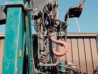 2013 volvo fmfh e5 vrachtwagen met aanhangwagen voor houttransport boomstammen bulktransport met jonsered 2190 laadkraan - afbeelding 11 van  27