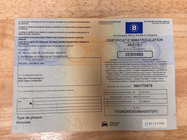 2013 volvo fmfh e5 vrachtwagen met aanhangwagen voor houttransport boomstammen bulktransport met jonsered 2190 laadkraan - afbeelding 15 van  27