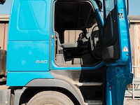 2013 volvo fmfh e5 vrachtwagen met aanhangwagen voor houttransport boomstammen bulktransport met jonsered 2190 laadkraan - afbeelding 21 van  27