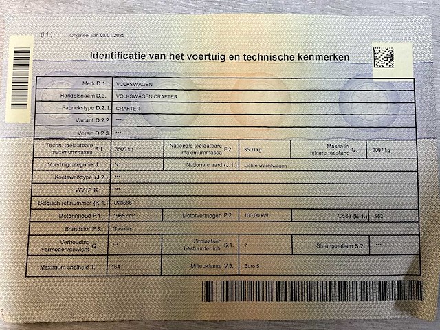 2013 vw crafter lichte vracht - 7 personen - afbeelding 32 van  39