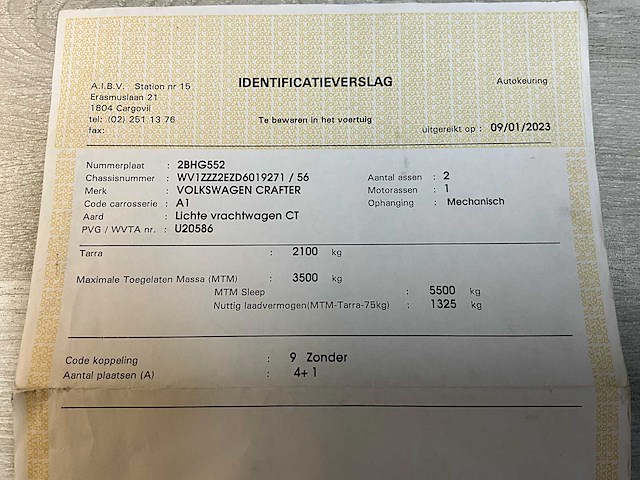 2013 vw crafter lichte vracht - 7 personen - afbeelding 34 van  39