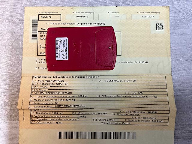 2013 vw crafter lichte vracht - 7 personen - afbeelding 35 van  39