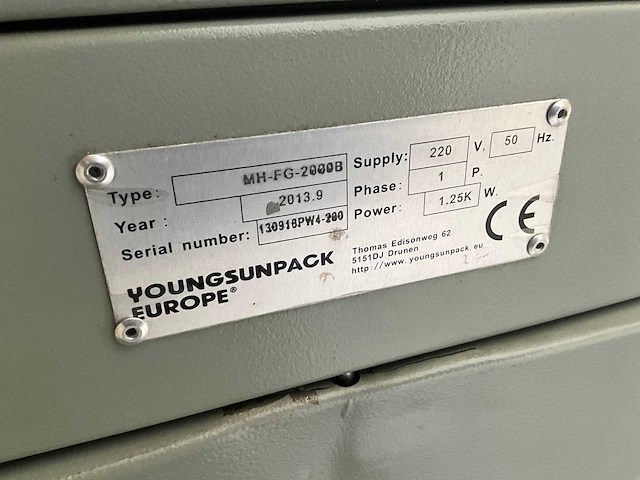 2013 youngsunpack mh-fg-2000b palletfoliewikkelaar - afbeelding 7 van  12