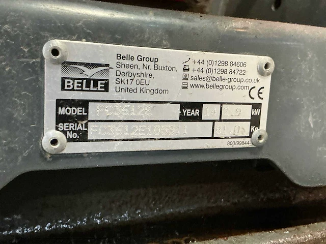 2014 altrad belle pcx 12/36 trilplaat 16kn benzine - afbeelding 7 van  8