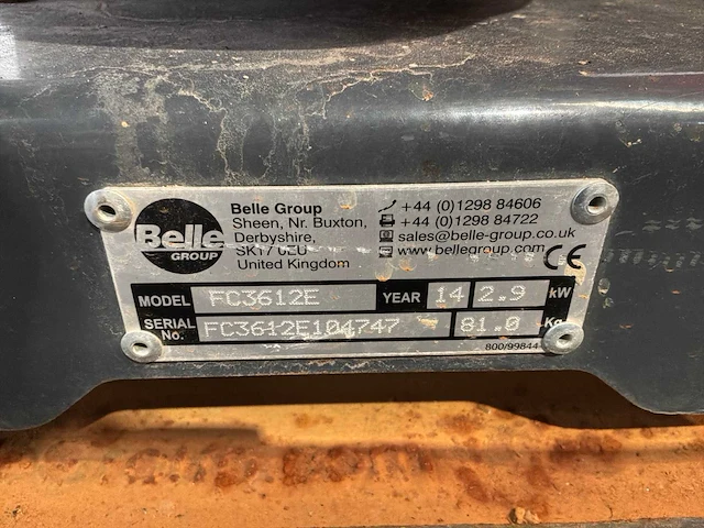 2014 altrad belle pcx 12/36 trilplaat 16kn benzine - afbeelding 5 van  6