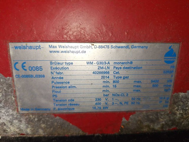 2014 atlantic guillot lrr 52 hoogefficiënte ketel - afbeelding 5 van  6