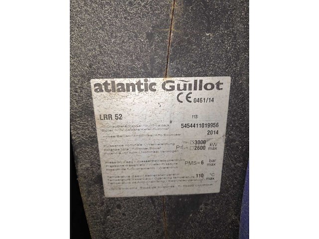 2014 atlantic guillot lrr 52 hoogefficiënte ketel - afbeelding 6 van  6
