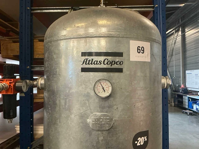 2014 atlas copco/siap 500l buffertank - afbeelding 1 van  3