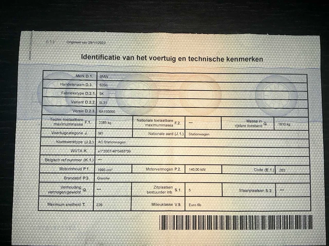 2014 bmw 520d station personenauto - afbeelding 20 van  29