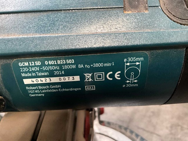 2014 bosch gcm12sd afkortcirkelzaagmachine - afbeelding 5 van  5
