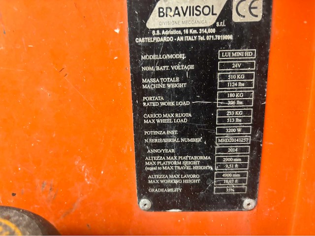 2014 braviisol lui mini hd hoogwerker - functioneel - afbeelding 3 van  11