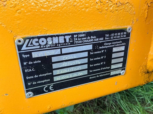 2014 cosnet neptune pro 6.20 hp veeaanhangwagen - afbeelding 9 van  13