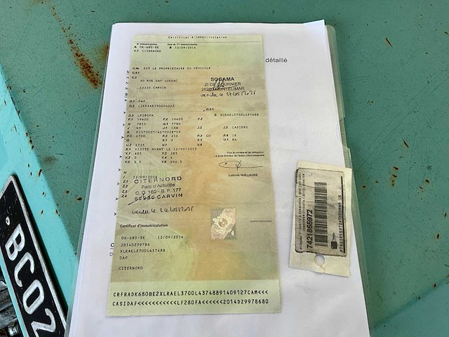 2014 daf 280 vrachtwagen - afbeelding 15 van  22