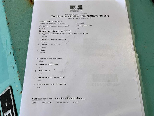 2014 daf 280 vrachtwagen - afbeelding 16 van  22