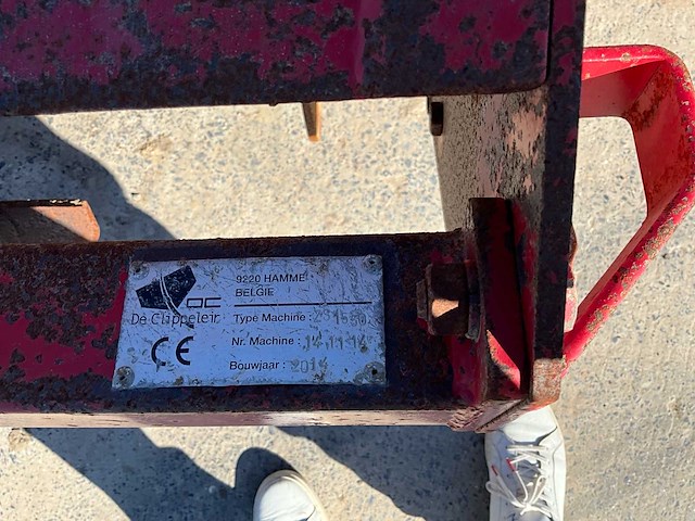 2014 de clippeleir zs15509 spitmachine - afbeelding 8 van  9