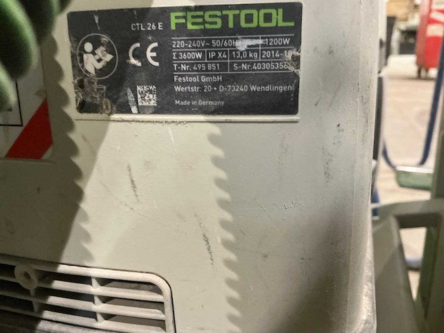 2014 festool ctl26e stofzuiger - afbeelding 3 van  6