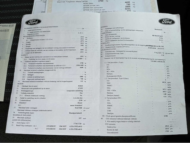 2014 ford transit custom - afbeelding 58 van  69