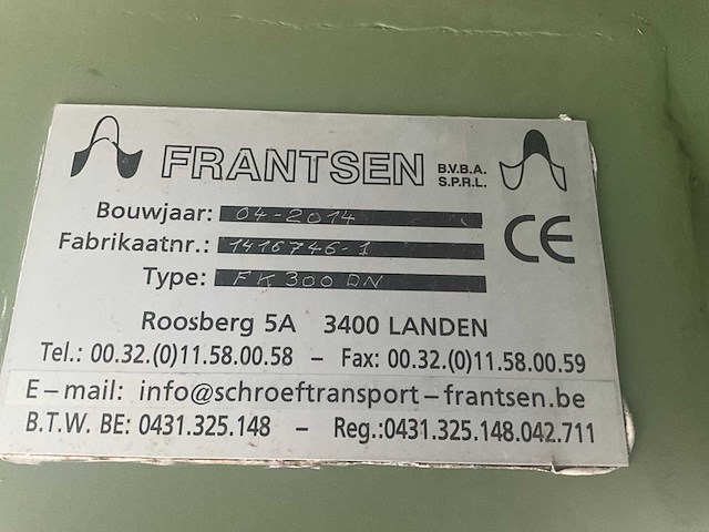 2014 frantsen fk300dn schroeftransporteur - afbeelding 9 van  9