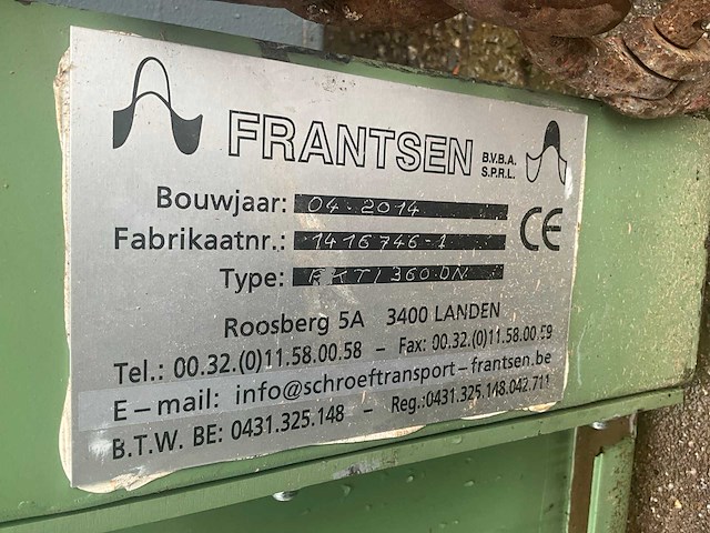 2014 frantsen fkt360dn schroeftransporteur - afbeelding 3 van  11