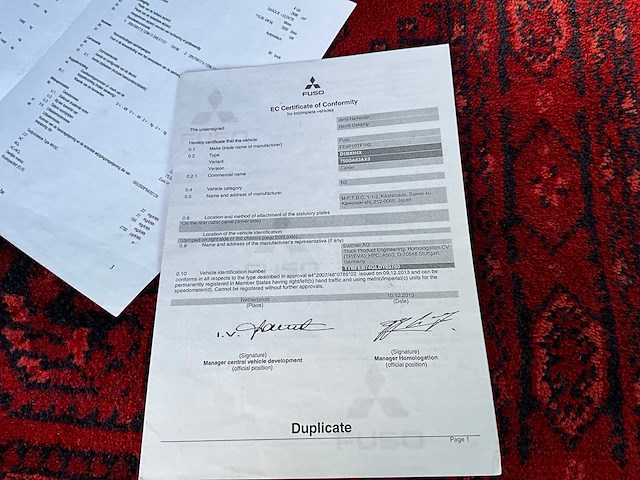 2014 fuso canter vrachtwagen - afbeelding 24 van  36