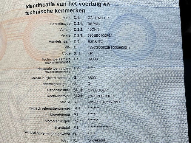2014 galtrailer bspm3 oplegger kipper - afbeelding 16 van  17