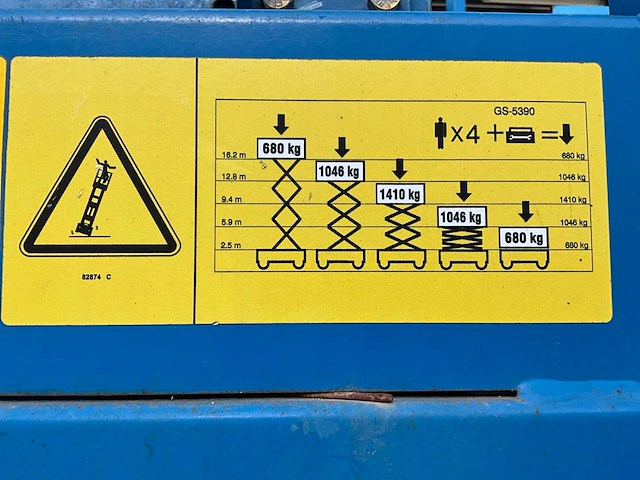 2014 genie gs5390 hoogwerker - afbeelding 17 van  25